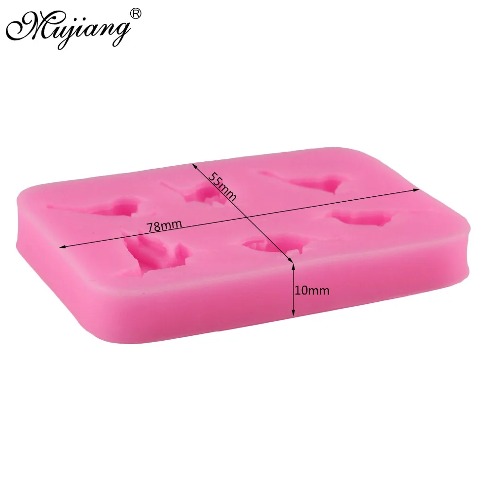 Mujiang DIY птицы шоколад конфеты Желе 3D силиконовые формы Полимерная глина мыло