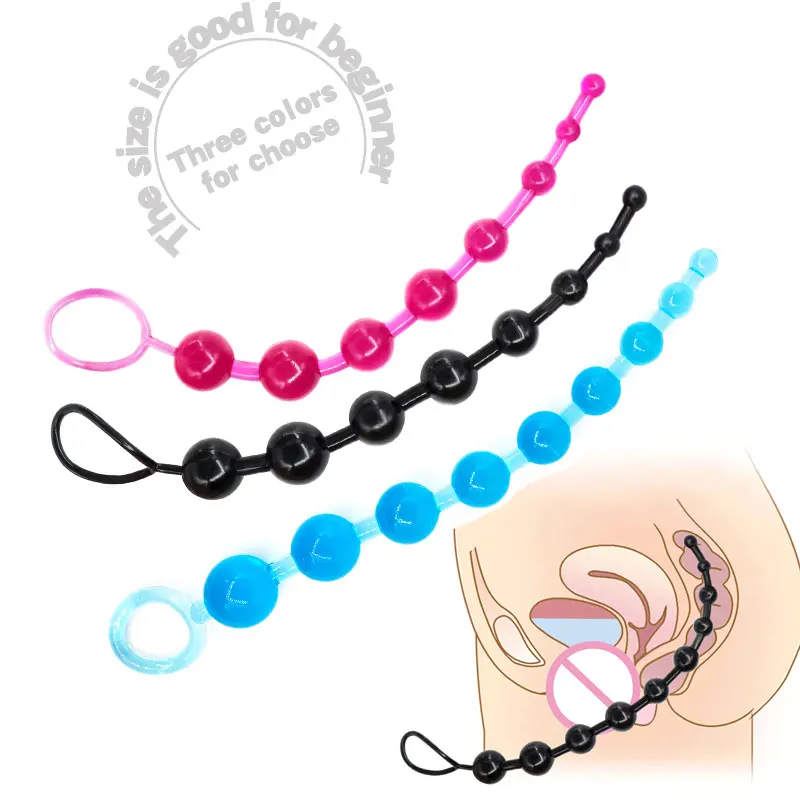 Анальные шарики для начинающих гибкий анальный штекер фаллоимитатор со