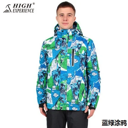 2 Куртки High Experience горнолыжные костюмы,Мужская зимняя горнолыжная куртка,сноубордическая куртка,горные лыжик уртка,лыжный костюм мужской,горнолыжная куртка - Цвет: 2