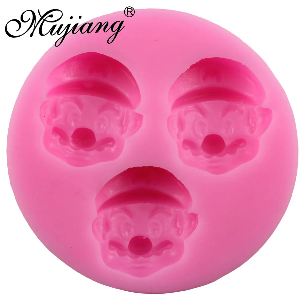 Mujiang 3D супер марио мультфильм силиконовые формы помадка торт шоколад форма для