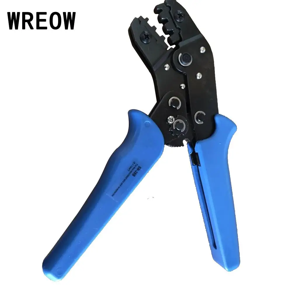 

Blue SN-28B Steel Pin Crimping Pliers 2.54mm 3.96mm 28-18AWG 0.1-1.0mm Crimper crimp tool