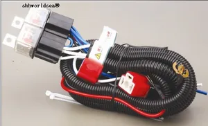 Высокомощное керамическое сплавленное реле для Фар H4 9003, 12 В, 2 лампы, комплекты для фар Реле, автомобильный усилитель фар