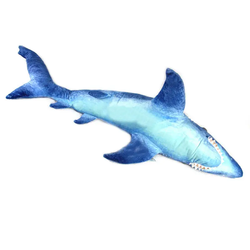 Розничная продажа 59 см мягкая модель Акула креативная большая плюшевая игрушка