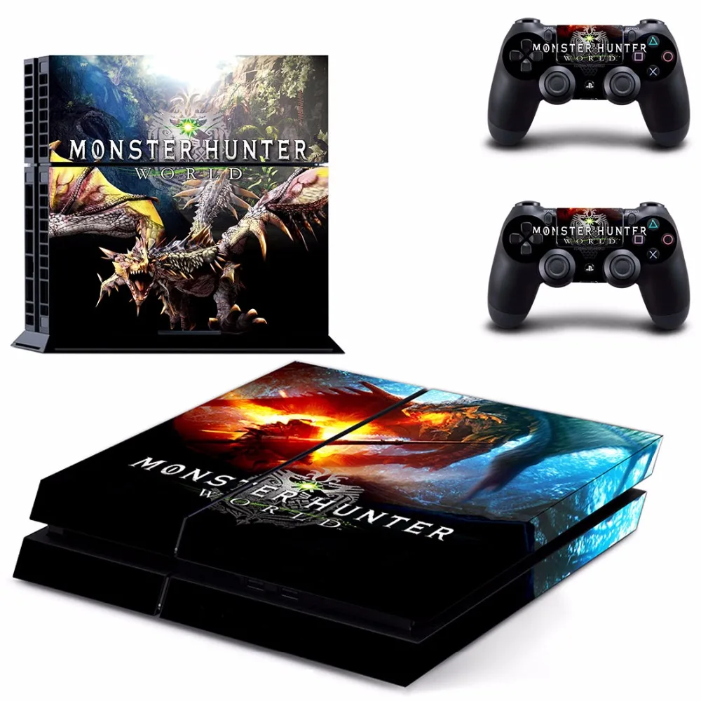 Для игроманов костюм Монстер Хантер для Мир PS4 кожи Стикеры наклейка Игровые