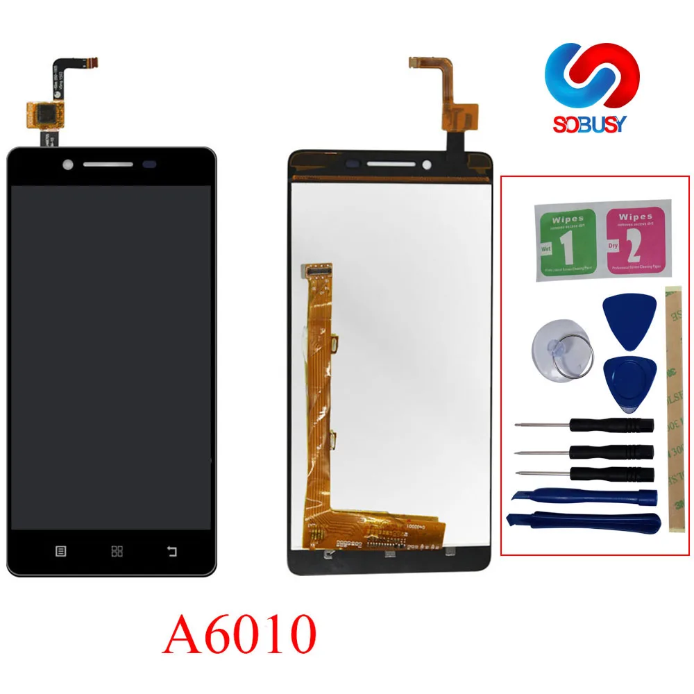 ЖК дисплей для Lenovo A6010 сенсорный экран сменный дигитайзер сборка Замена