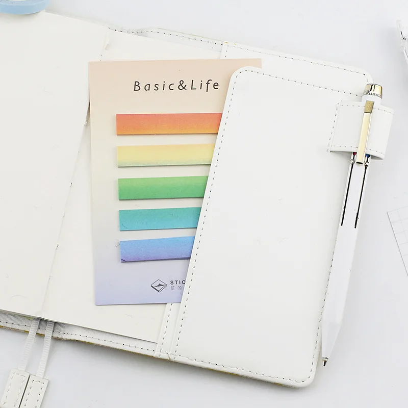 4 шт. основных карт и жизни блокнот Мини Радуга для заметок на клейкой основе с