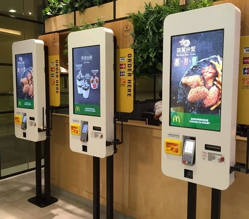 Tft lcd сенсорный экран wifi самостоятельное обслуживание заказ терминал киоск