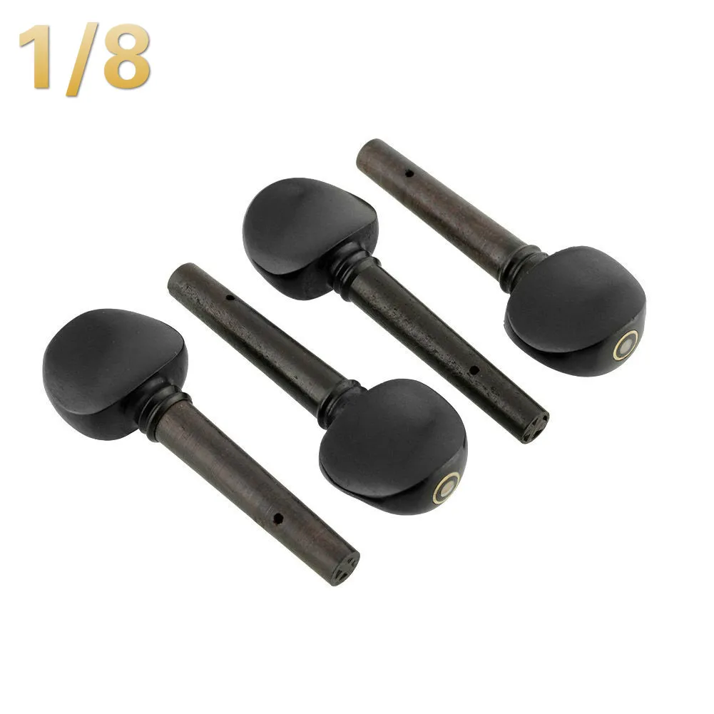 size 1 8 4 шт. 1/8 1/4 1/2 3/4 4/4 скрипка Колки заменить W/жемчужными глазами: Портативный классические для 1/8 1/4 1/2 3/4 4/4 скрипка - Цвет: size 1 8