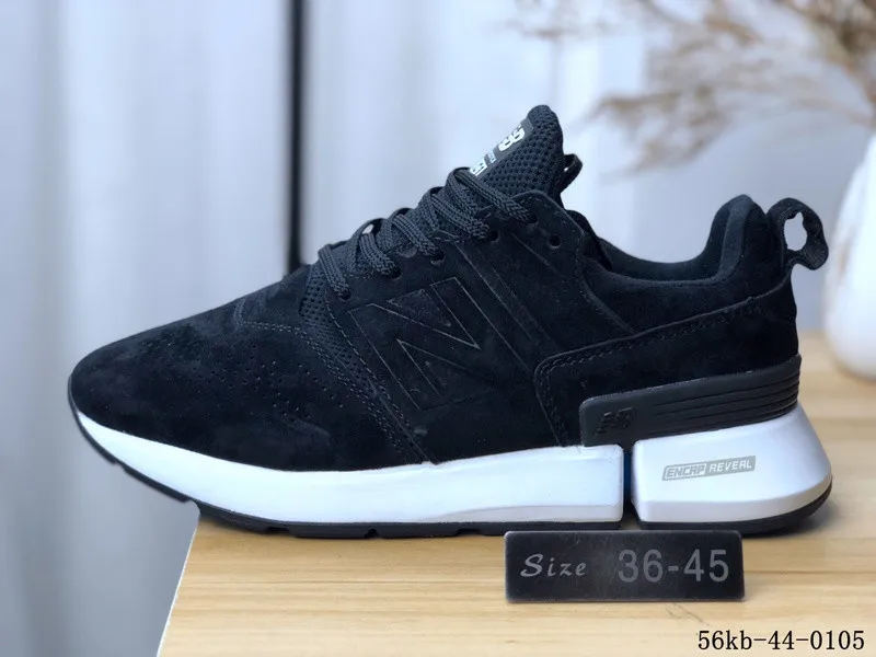 Черный New Balance MSRC1HE оригинальные мужские и женские кроссовки ретро кроссовки из натуральной кожи 4 цвета Eur36-45 - Цвет: Черный