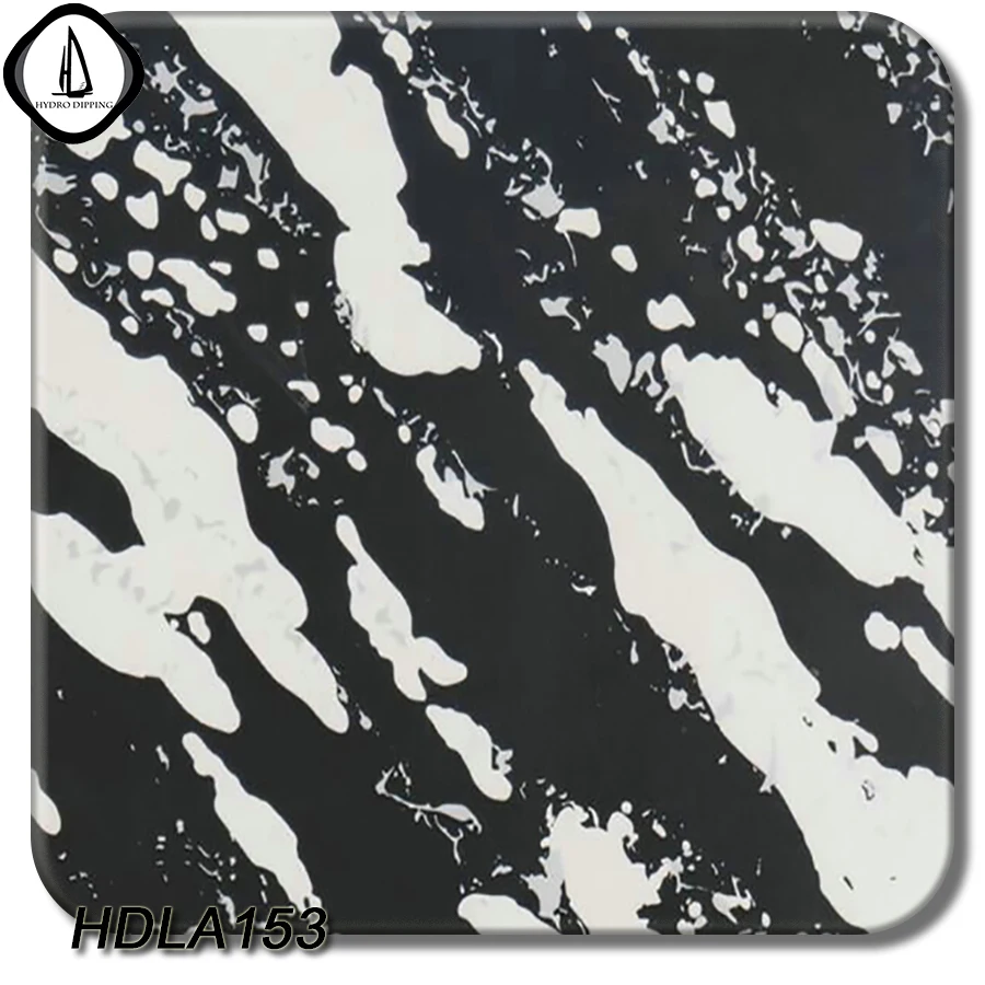 Hydro Dipping DIY Sticker New Design HDLA153 1M Width 10M Length Black White Pattern Hydrographic Water Transfer Printing Film | Автомобили