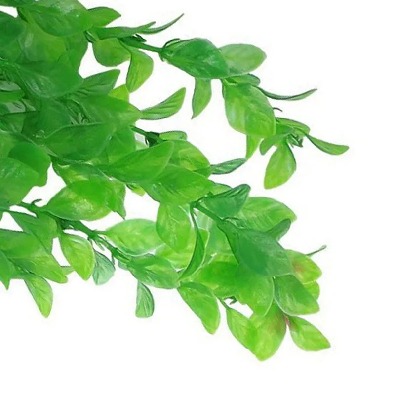 3 шт аквариумный Декор Зеленая искусственная пластиковая трава растение