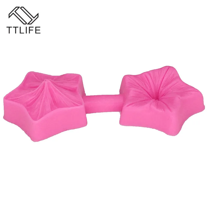 TTLIFE рисунком пентаграммы или цветов для силиконовые формы Fondant (сахарная) шоколад
