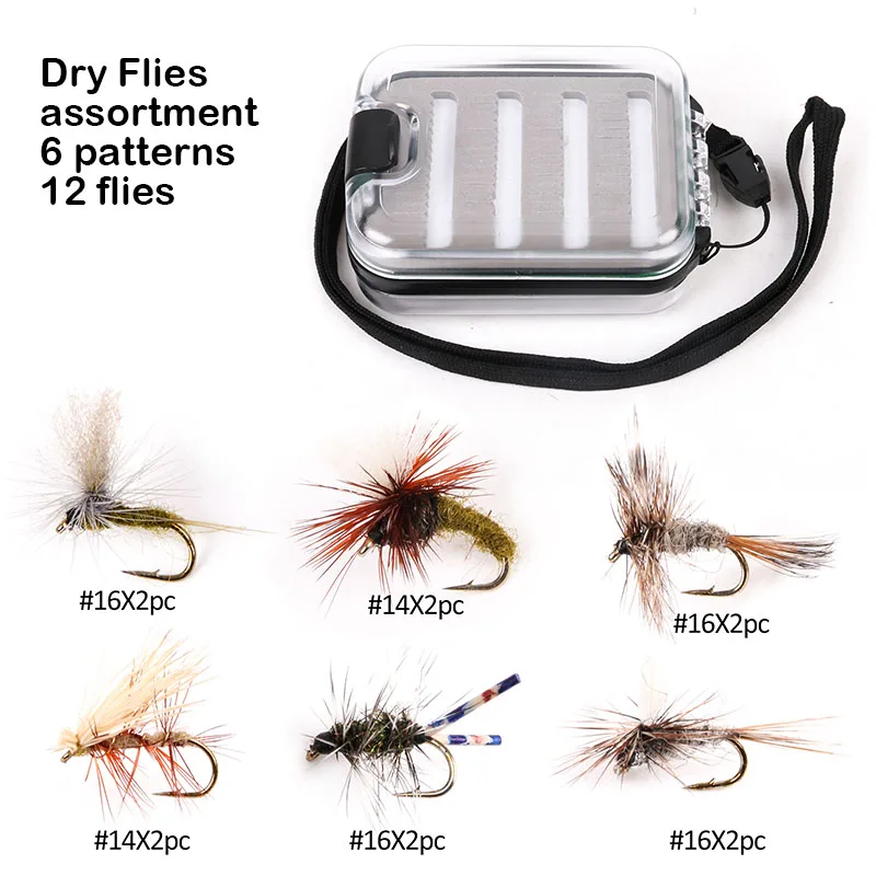 Maxcatch 12 32 шт. новые кенийские мухи с коробкой для мух комбинированный ручной выбор