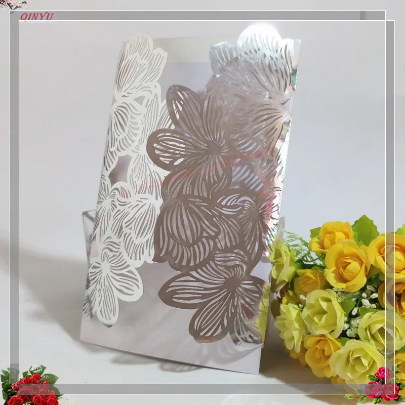 10 шт. оптовая продажа свадебные пригласительные открытки белые Пригласительные