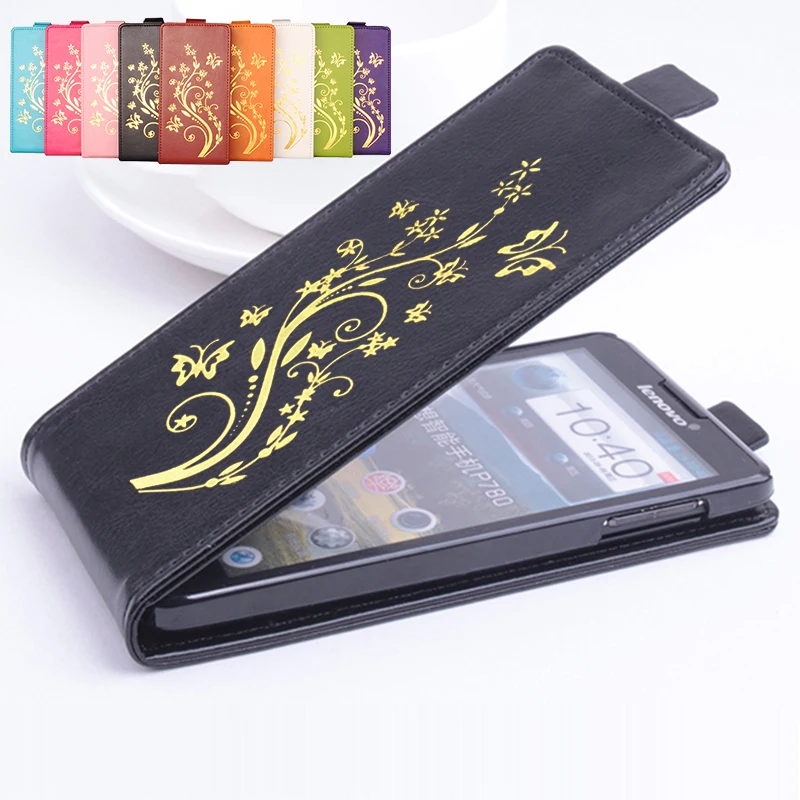 Золотой блестка Высокое качество Роскошный кожаный чехол для lenovo P780 s P 780 Крышка