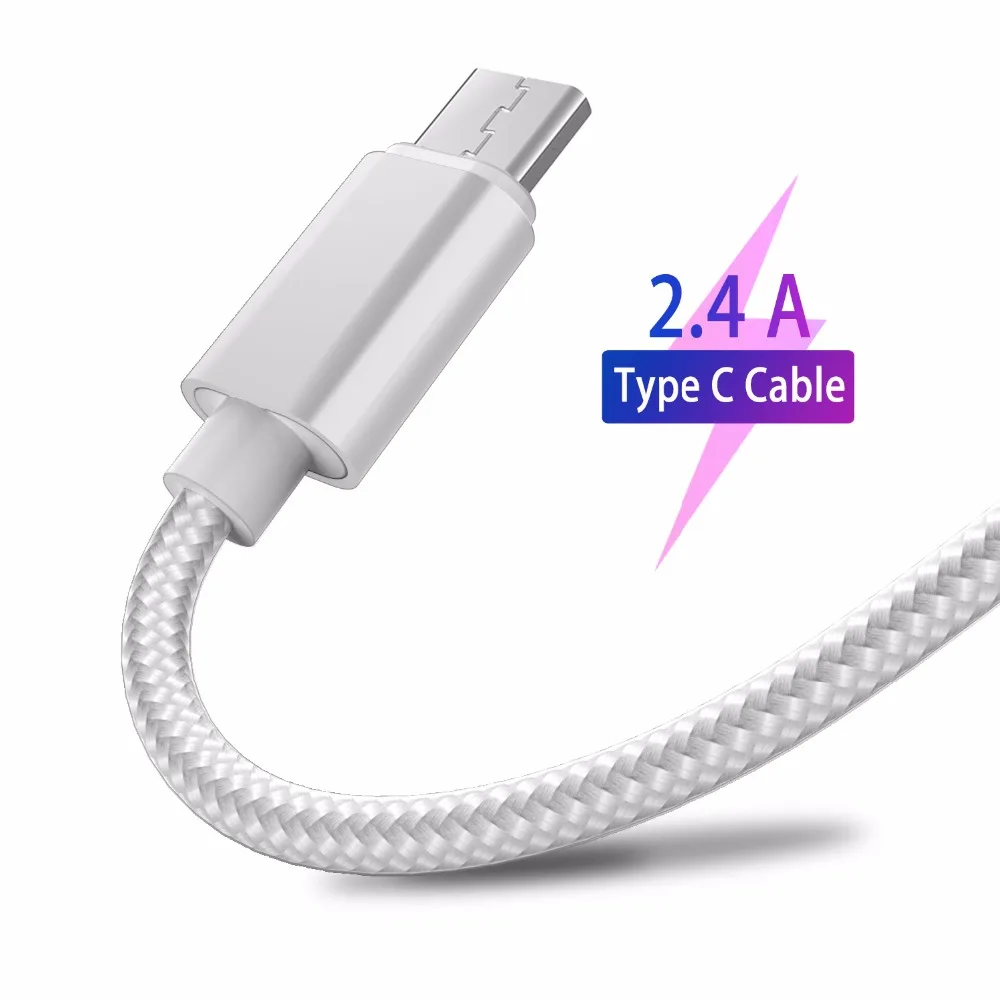 Кабель usb type C для быстрой зарядки huawei P20 Lite P30 Pro c зарядное устройство 2 м Xiaomi Mi 8 9 se