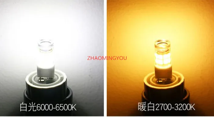 G8 4 Вт Светодиодная лампа 110 в 120 В 2835 SMD 17LED s 40 галогенная сменная теплый белый