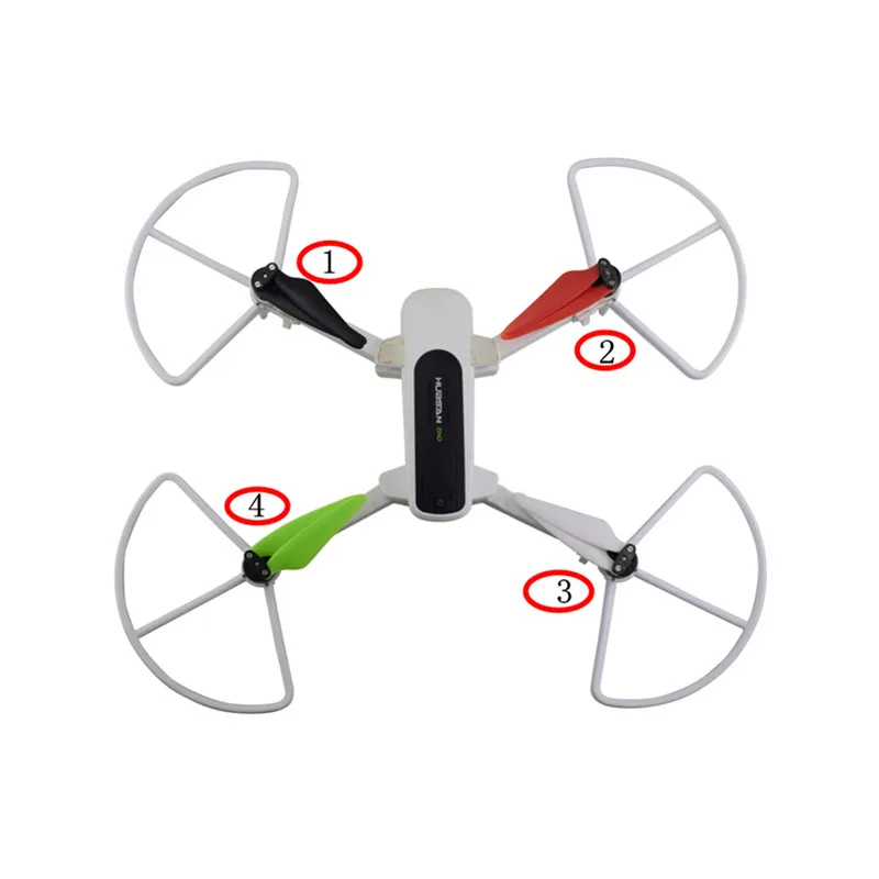 

4PCS quick release protective cover for Hubsan Zino H117S aerial four-axis aircraft accessories protection ring white
