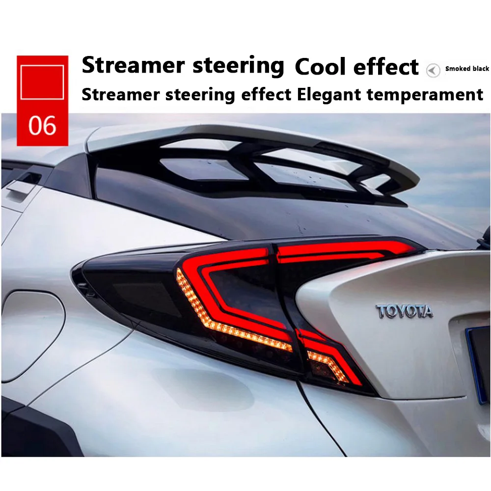 Modified Taillight Assembly Decorative LED Streamer Turn Signal Brake Light Indicator Width Lamp For CHR Takizawa | Автомобили и