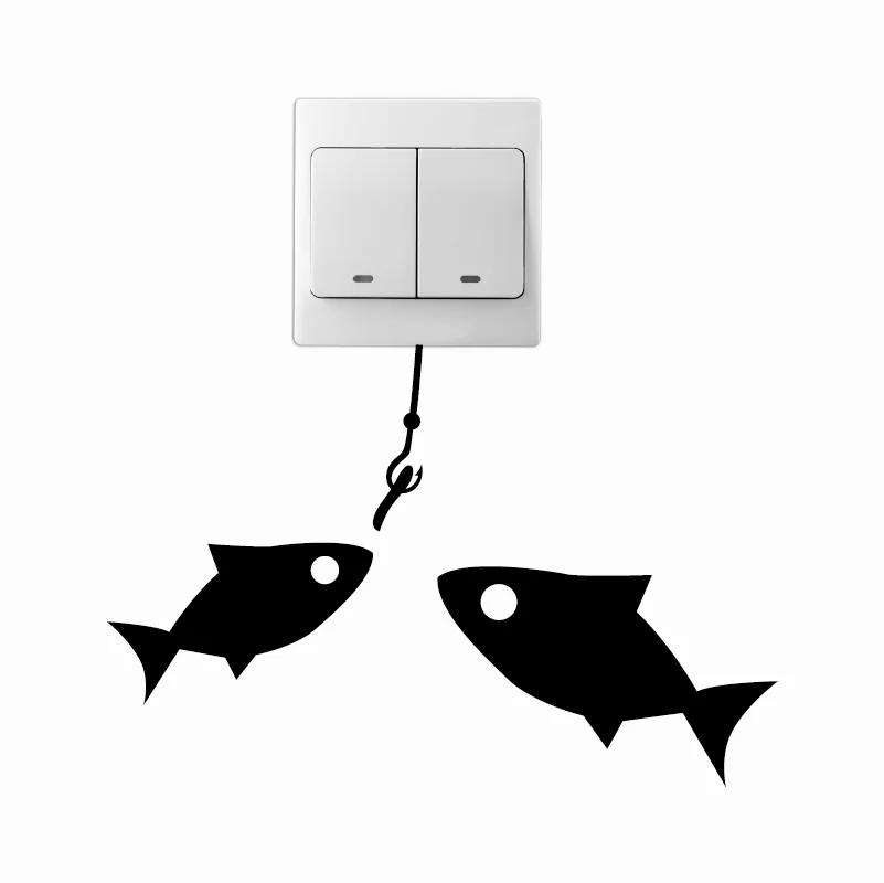 Fish 7 рыболовная приманка и две рыбы плавающие ниже светильник переключатель