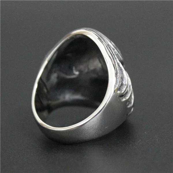 Кольцо из нержавеющей стали 316L в стиле панк с изображением зла призрака короля