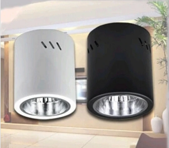 Точечный светильник галогенный круглый держатель Белый Черный E27 лампа