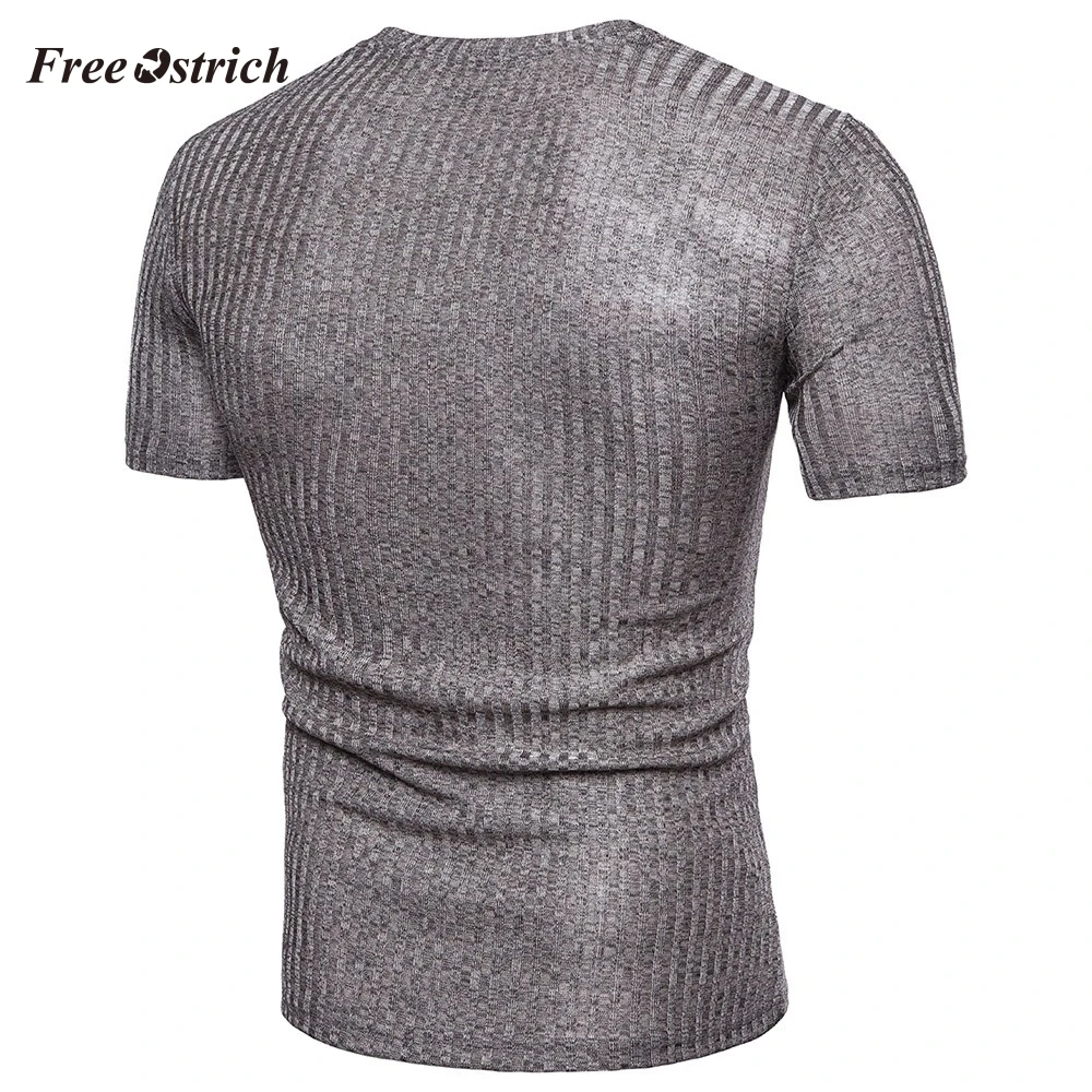 Бесплатная Страусиная Мужская Повседневная футболка с коротким рукавом топ