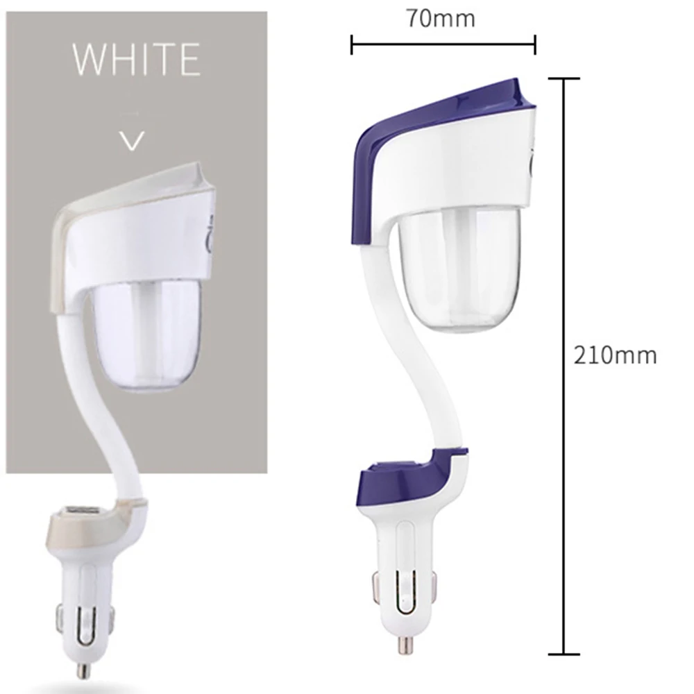 Fresh Air Freshener Nebulizer Humidifier Mute Home Sterilization Dedicated 2USB Steam Humidifiers Aromatherapy Charger 1pc | Автомобили и