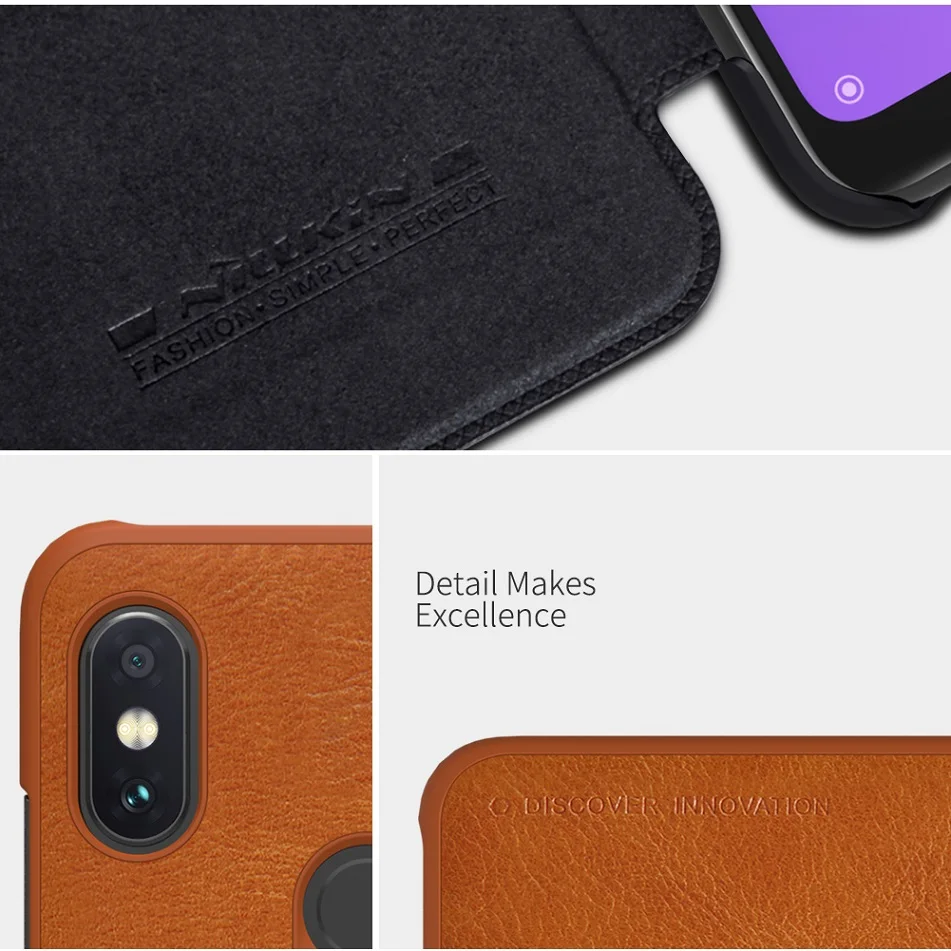 Чехол для Redmi note 6 pro 26 '' NILLKIN винтажный Qin откидной кошелек искусственная кожа