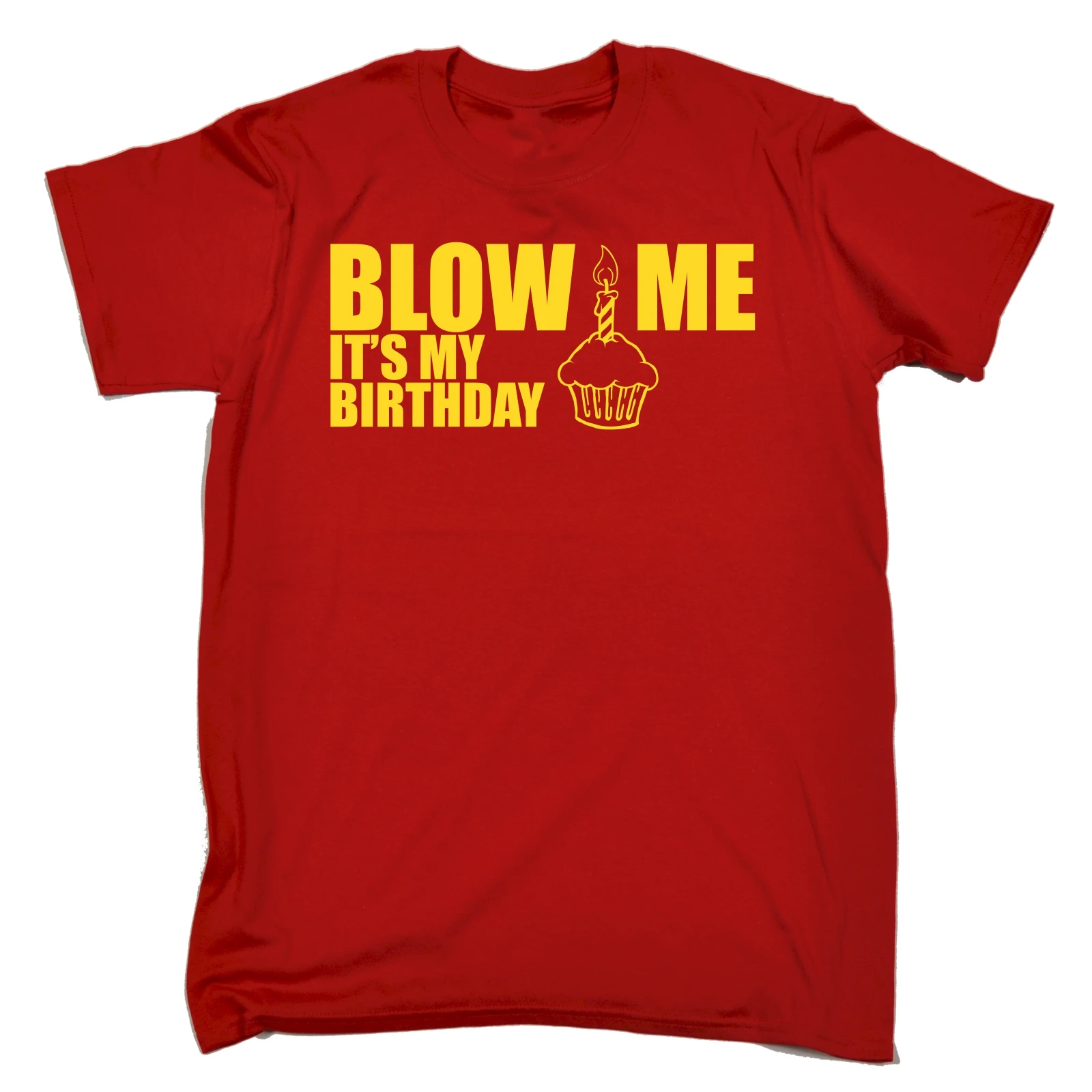 Blow Me it My Birthday Мужская футболка смешной грубый подарок ему Шутка Новинка крутые