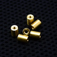 m3 thread brass material knife handle cylindrical nuts connecting pipe rivet