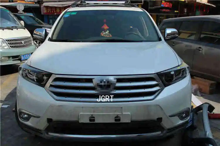 2 шт. светодиодный фонарь для Toyota Highlander 2013 Автомобильный светодиодный фонарь с двойными ксеноновыми линзами автомобильные аксессуары дневные ходовые огни противотуманные фары