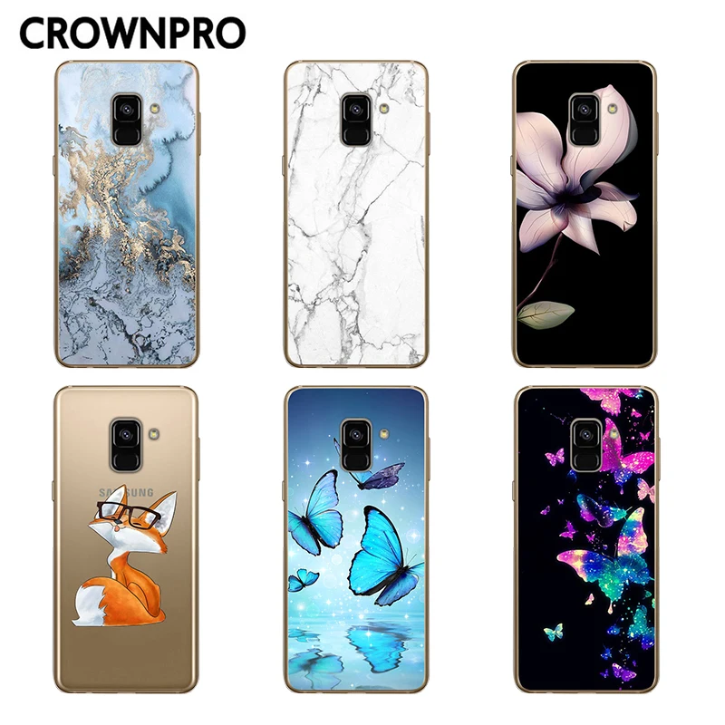 CROWNPRO чехол для samsung A8 чехол мягкий силиконовый TPU 6," для Fundas samsung Galaxy A8 Plus чехол для телефона чехол
