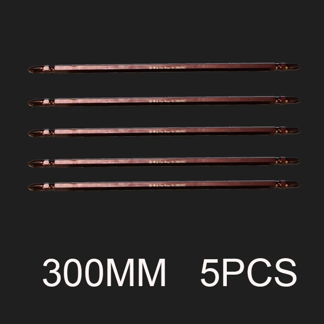 300MM 5PCS LAOA S2 электрическая отвертка из легированной стали 65 мм 100 мм 150 мм 200 мм 250 мм Phillips PH2 двойные отвертки - Цвет: 300MM 5PCS