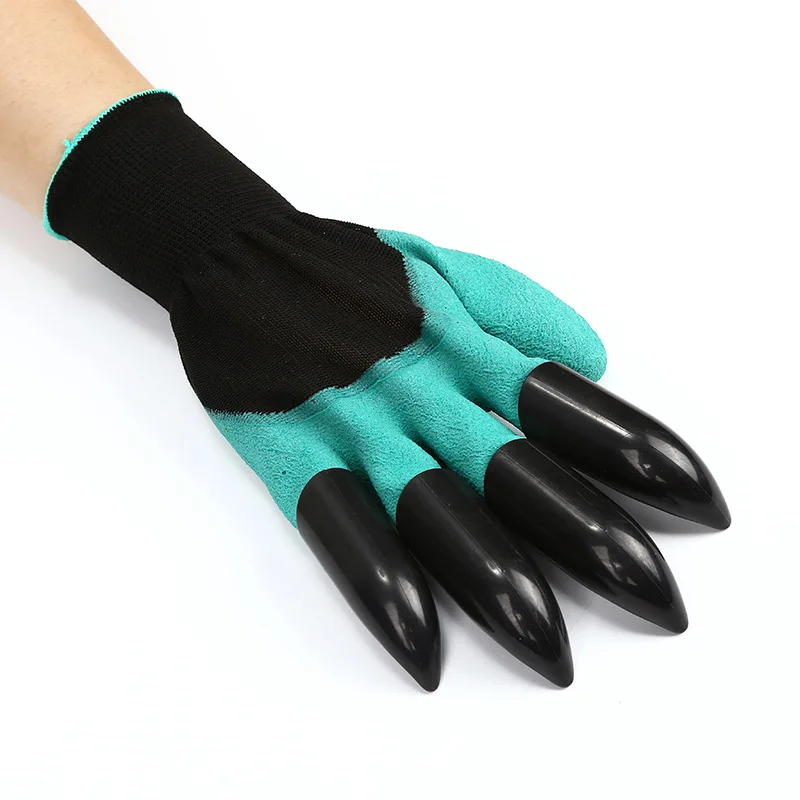 Садовые перчатки с когтями 4 ABS пластиковые садовые резиновые Genie быстро легко