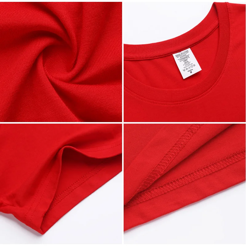 Футболка хлопковая быстросохнущая для мужчин и женщин дышащая Повседневная