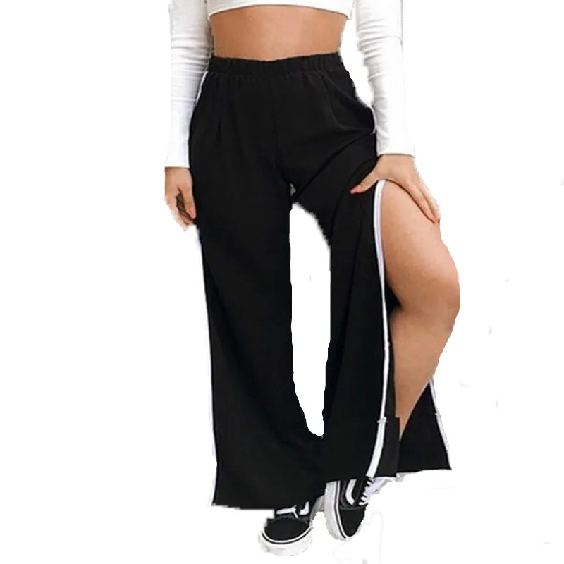 Женские свободные кожаные брюки Vadim из камвольной кожи на плоской подошве осень и