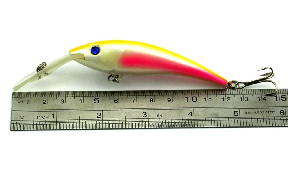 HENGJIA 8PCS Trolling Fishing Lure 12cm 15g Minnow Diving Depth 2-2.7m Artificial Bait Wobblers Tackle | Спорт и развлечения