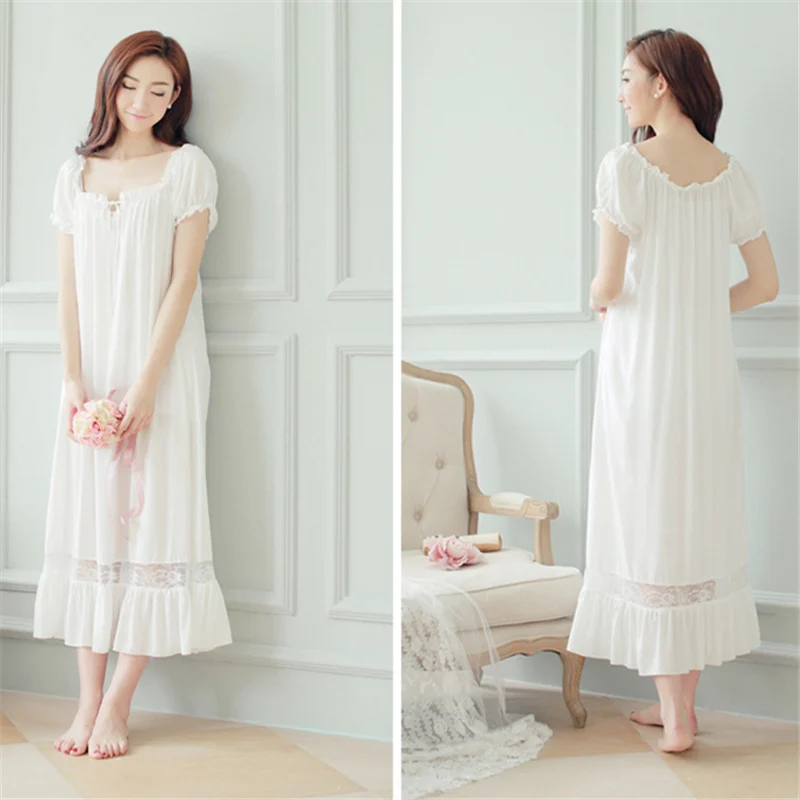 Новое поступление летние Ночные рубашки с круглым вырезом дамские платья