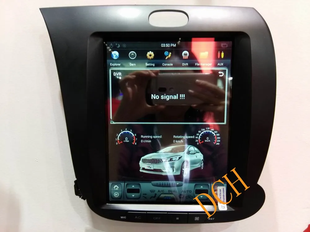 10,4 ''Тесла стиль Android 8,1 автомобильный DVD gps навигатор для KIA K3 cerato forte 2013 авто ручной AC px6 carplay