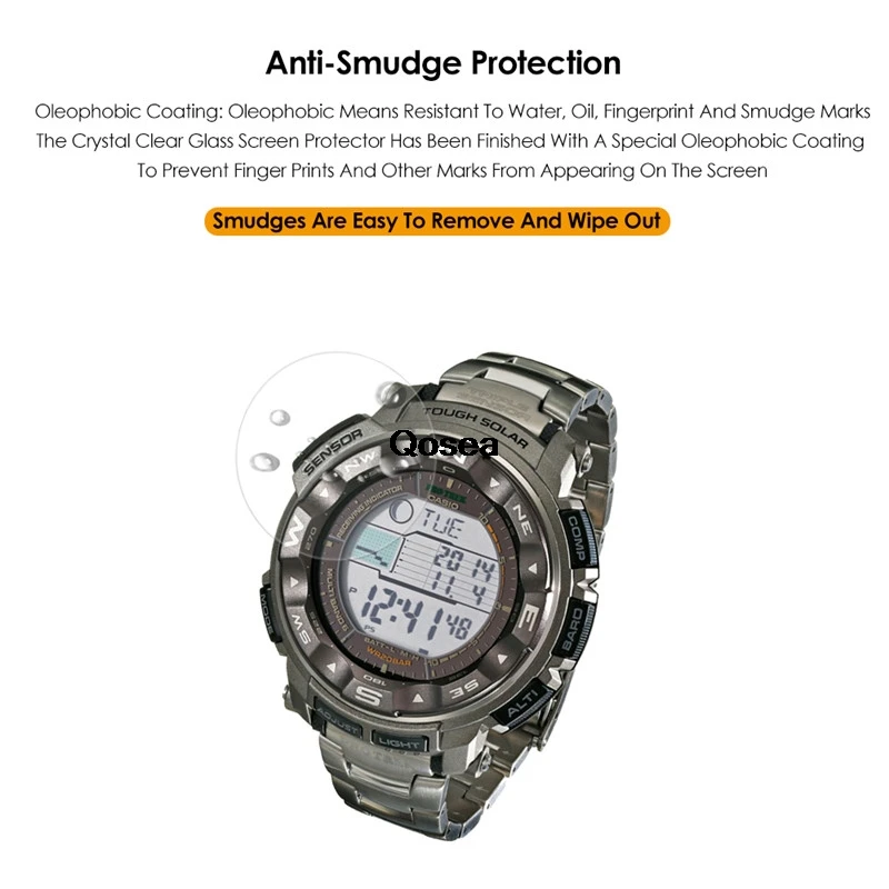 (2 шт) для Casio PRW 2500 протектор экрана из закаленного стекла Ультратонкий Прозрачный