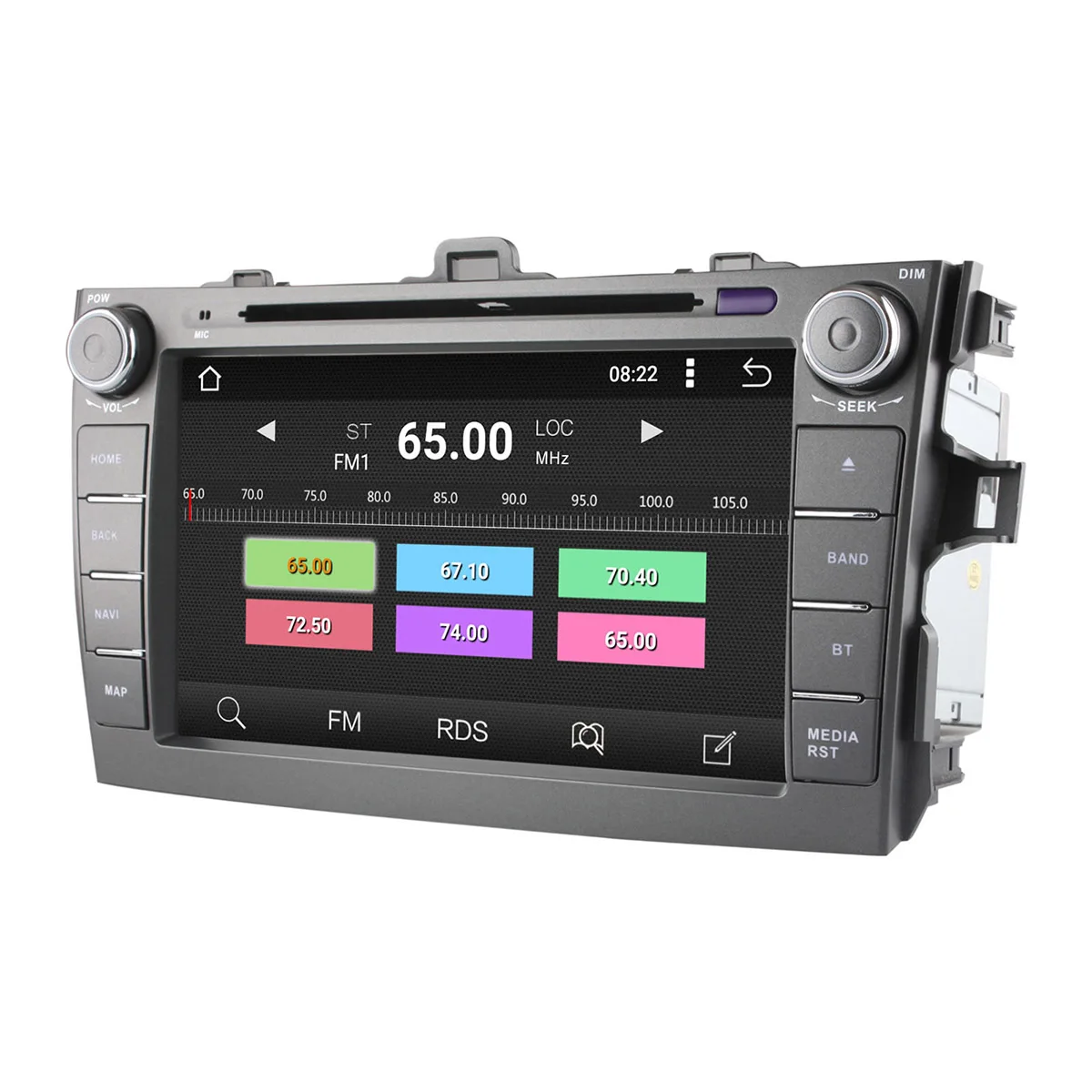 2G ram Android 5 1 четырехъядерный 1024*600 автомобильный DVD для 2007-2011 Toyota Corolla Кассетный