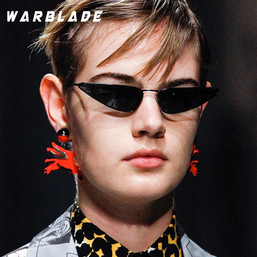 Женские солнцезащитные очки кошачий глаз WARBLADE в металлической оправе роскошные