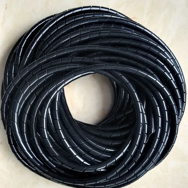 

Free shipping 10M Dia 10mm Spiral Cable wire Wrap Tube Wrap Tube Cordon spiral bands Spiral Wrapping PE Beam line protective
