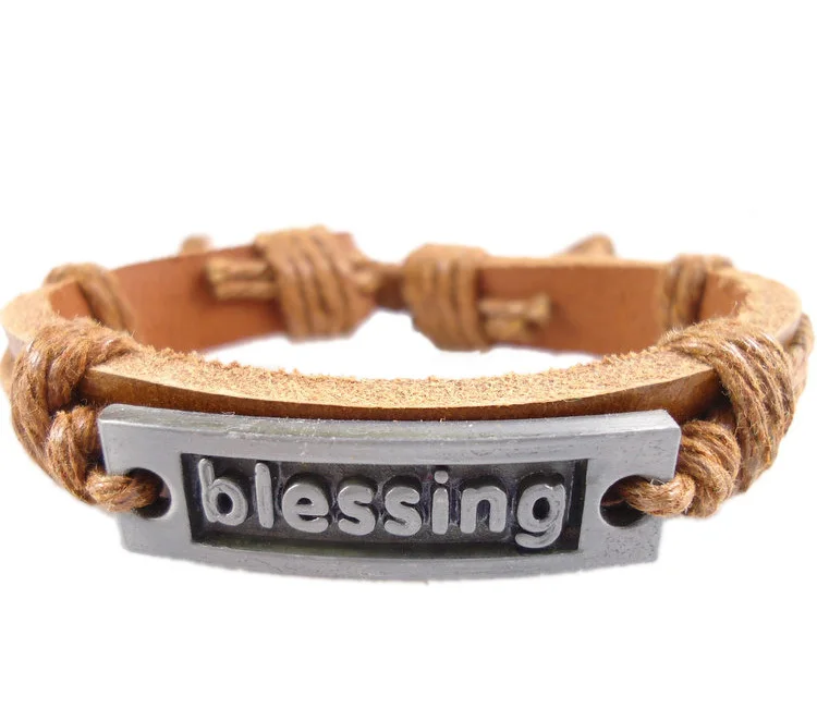 Новые продукты Рождество благословение буквы металла винтажный пояс обернуть