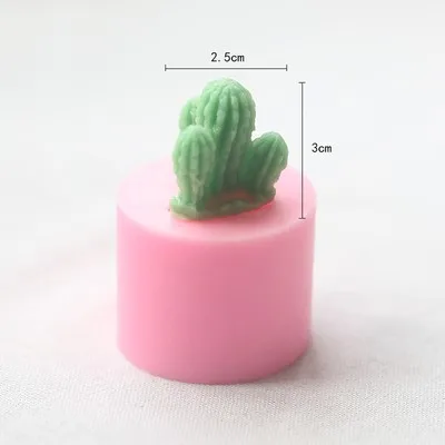 Design 3 as photo Суккулентный завод, силиконовая восковая форма для свечей, цветок, кактус, форма для свечей, сделай сам, ручной работы, ароматический гипс, пластырь, формы для изготовления свечей - Цвет: Design 3 as photo