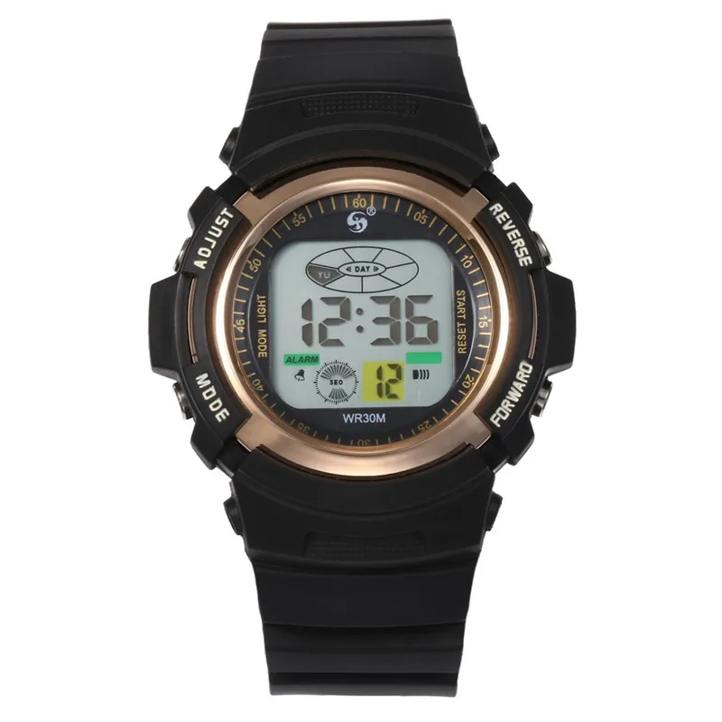 Многофункциональные 30 м водонепроницаемые часы цифровые двойного действия