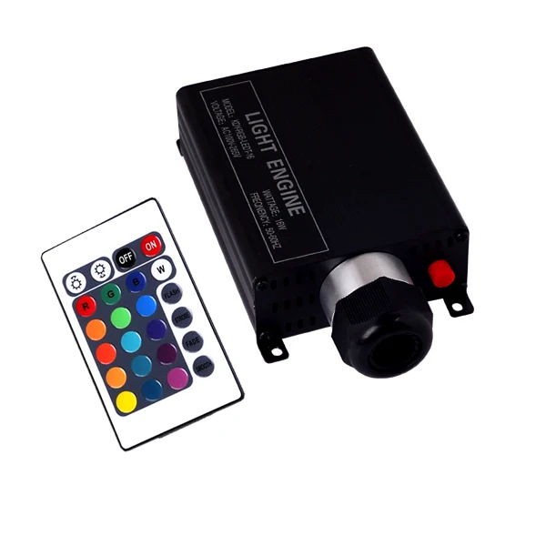 16W fiber optic led light engine 24keys RF Remote LED Fiber Engine AC100~256V input | Лампы и освещение