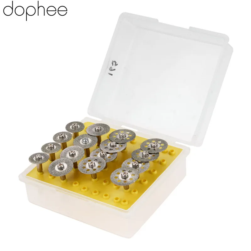 Dophee 16 шт. Dremel аксессуары алмазный режущий диск отрезное лезвие пилы набор колес