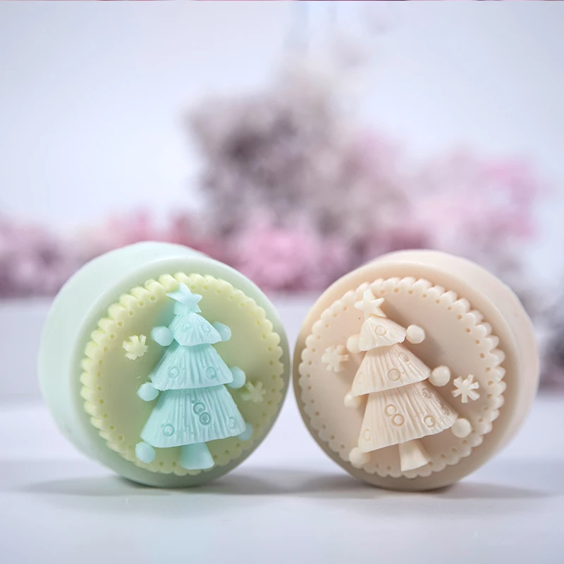 Рождественская елка Форма Мыло силиконовая форма штукатурка камень ремесло